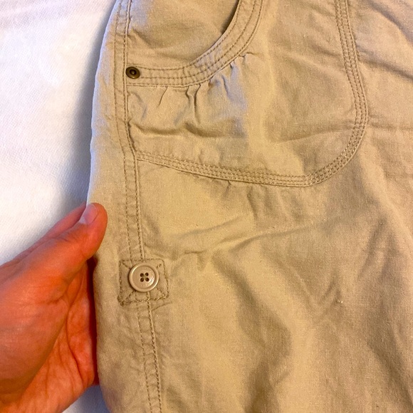 Cargo shorts 🩳 Linen & viscose fabric - Picture 3 of 11